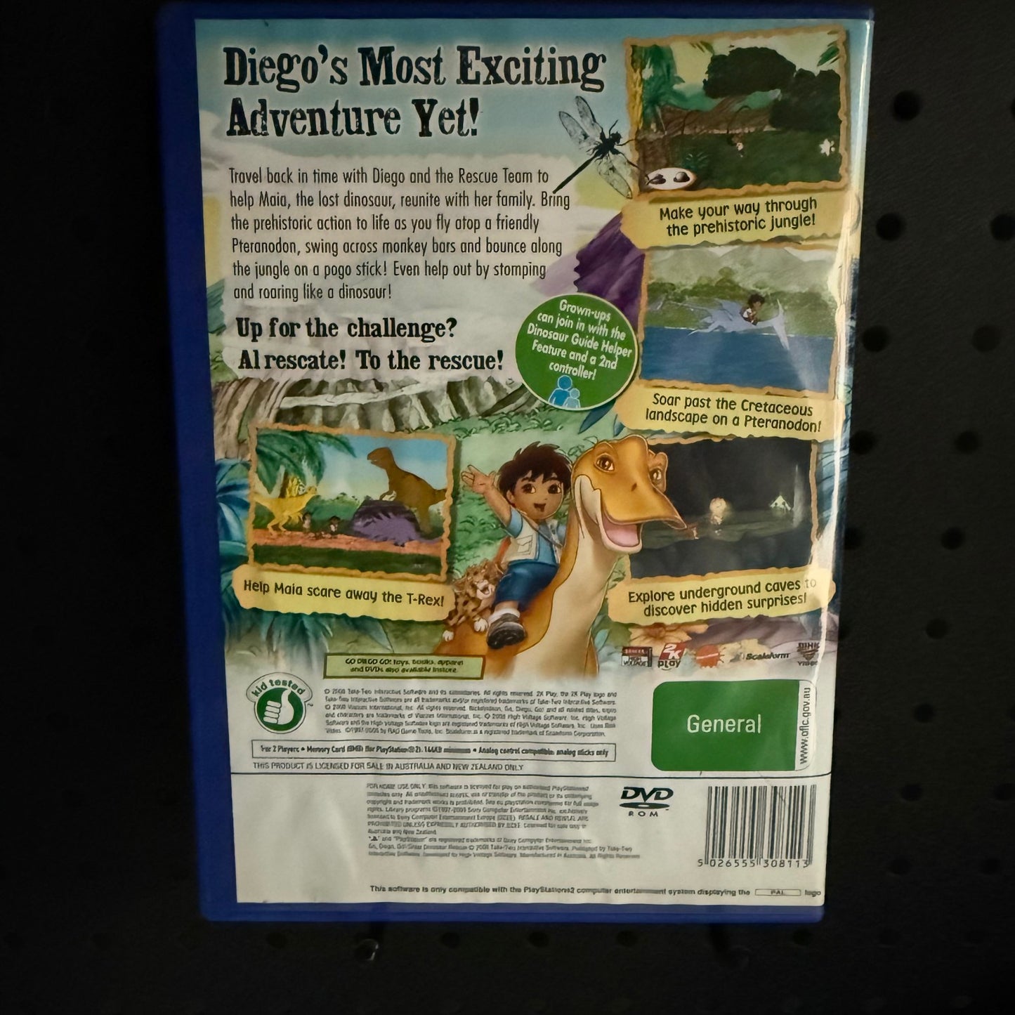 Go, Diego, Go! Great Dinosaur Rescue PlayStation 2 PS2 Game