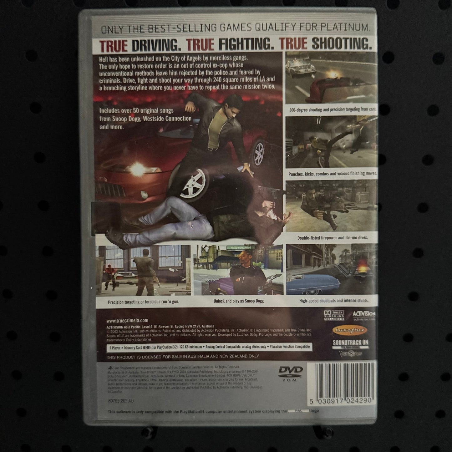 True Crime Streets of LA PlayStation 2 PS2 Game