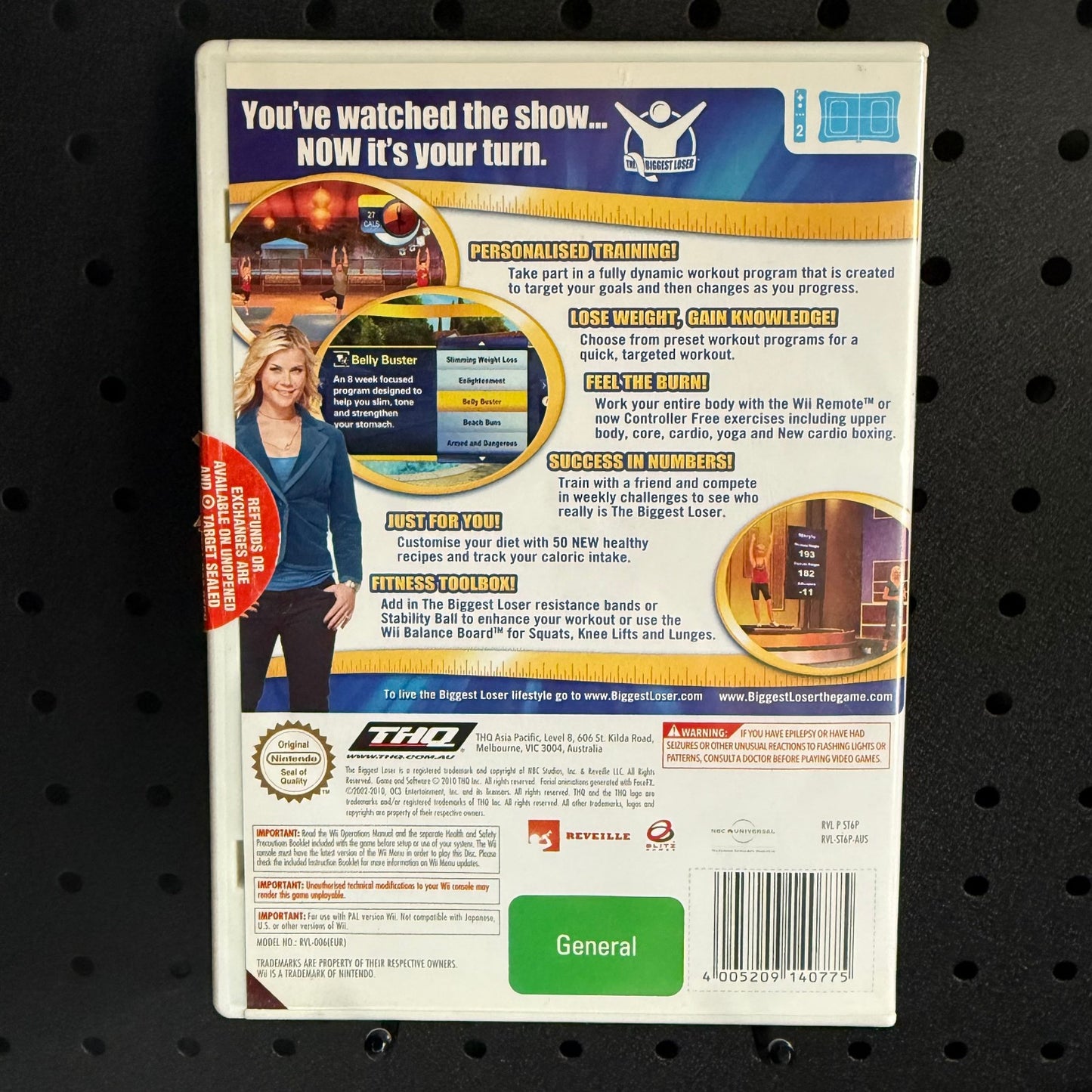 The Biggest Loser Challenge Wii Nintendo Game