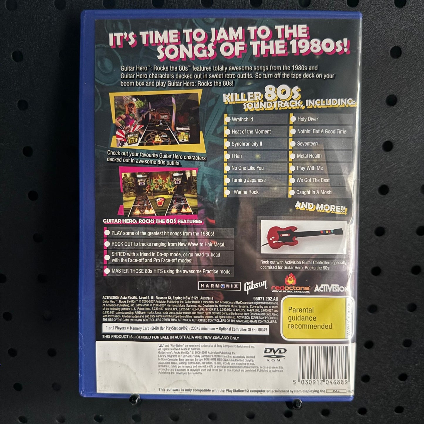 Guitar Hero Rocks the 80s PlayStation 2 PS2 Game