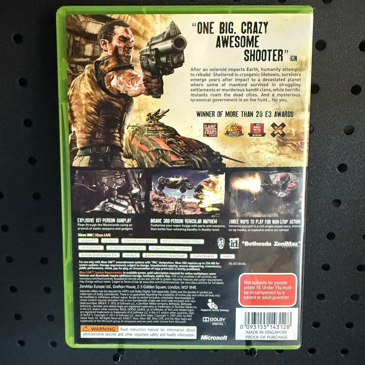 RAGE Anarchy Edition Xbox 360 Game