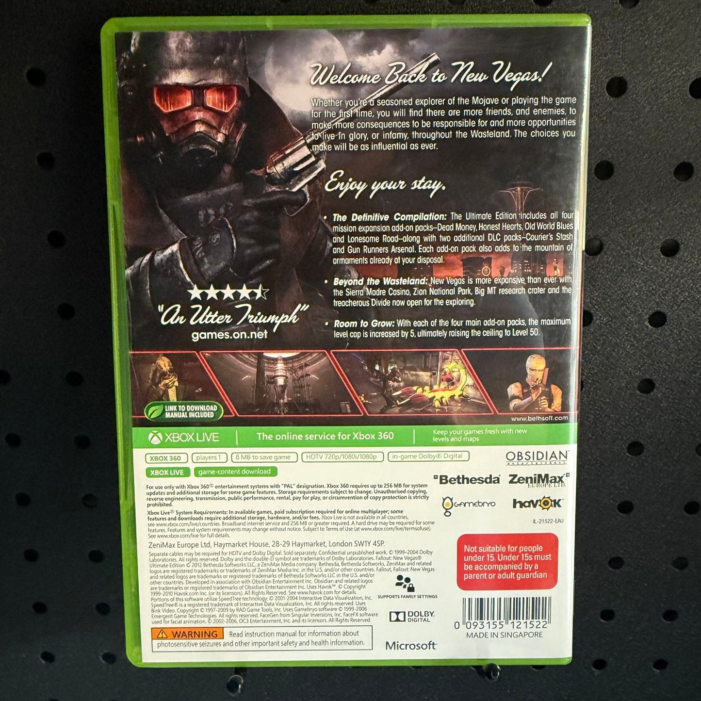Fallout New Vegas Ultimate Edition Xbox 360 Game