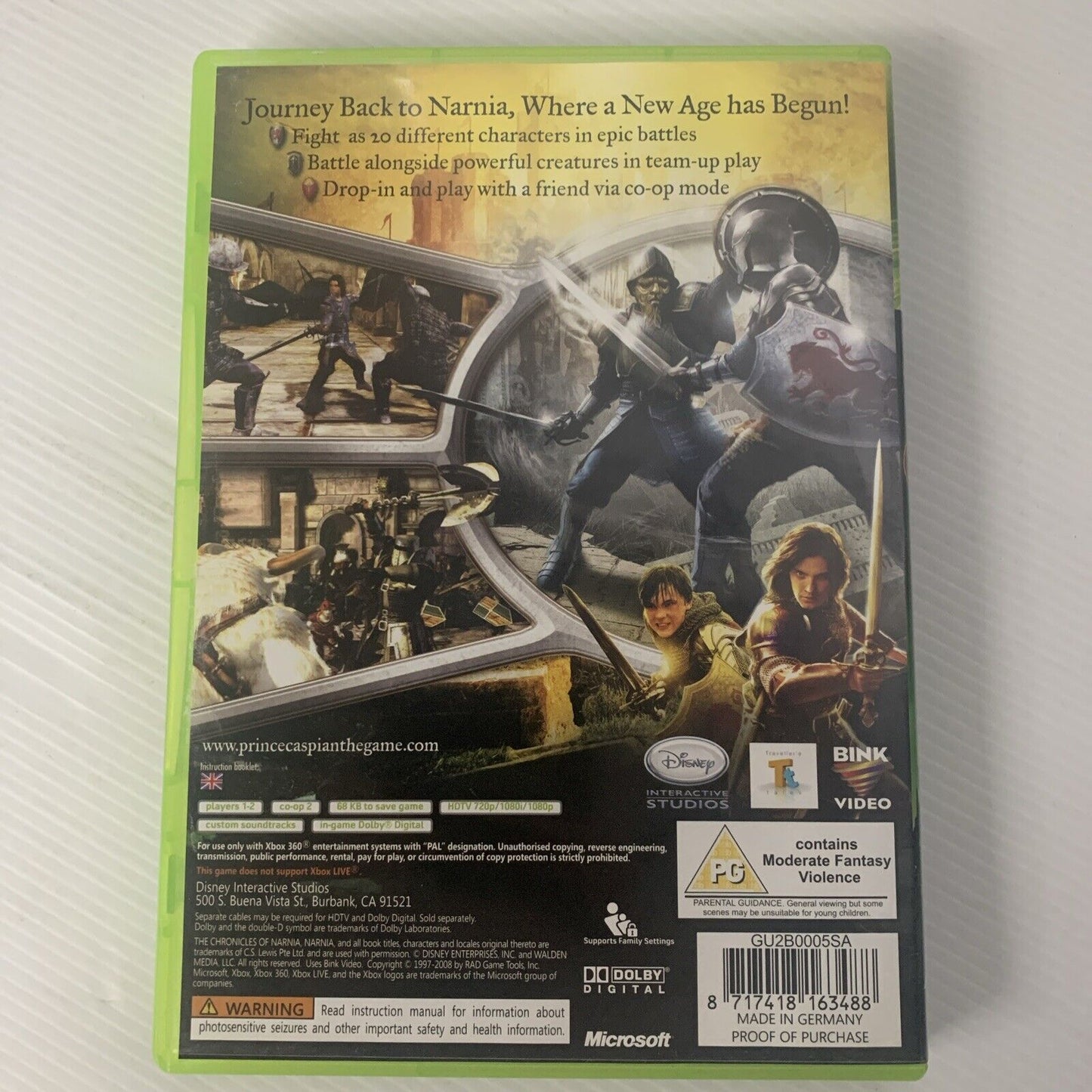 The Chronicles of Narnia Prince Caspian Xbox 360 Game
