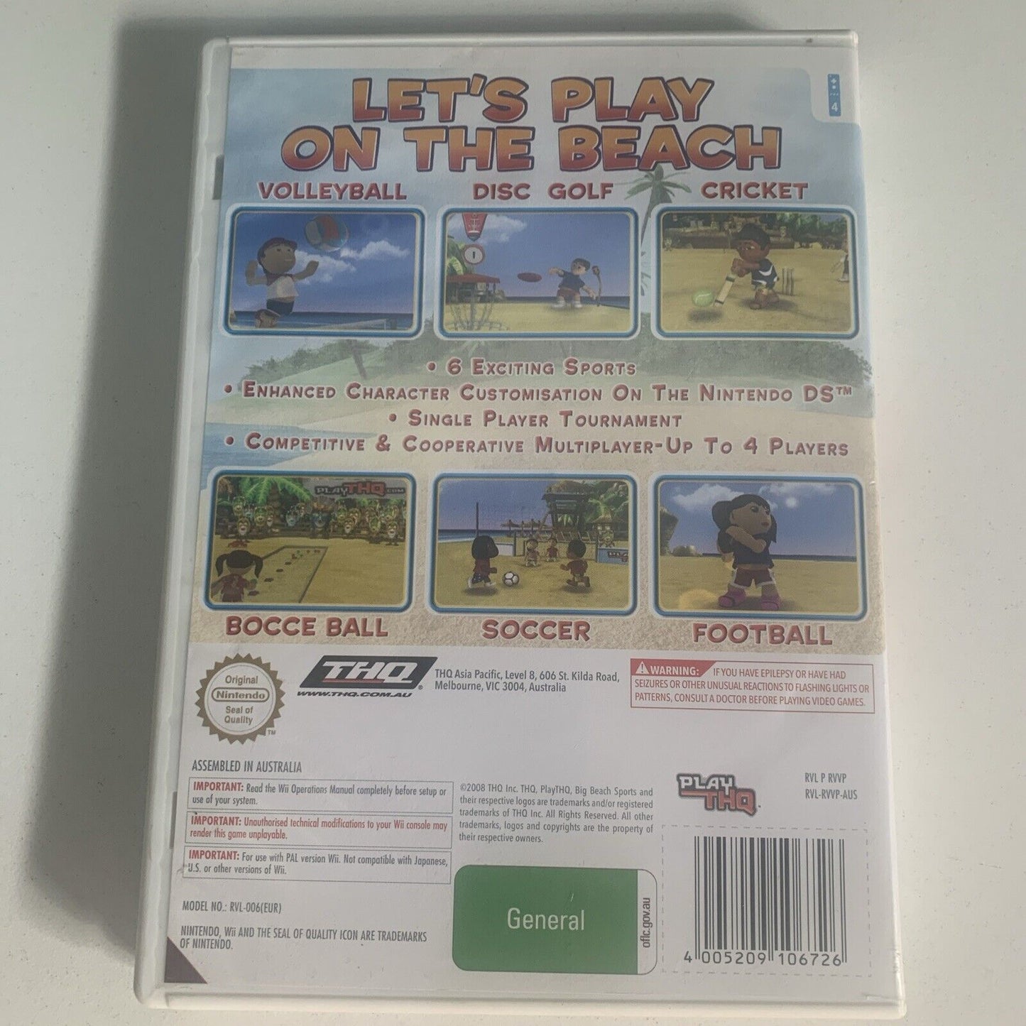 Big Beach Sports Nintendo Wii Game
