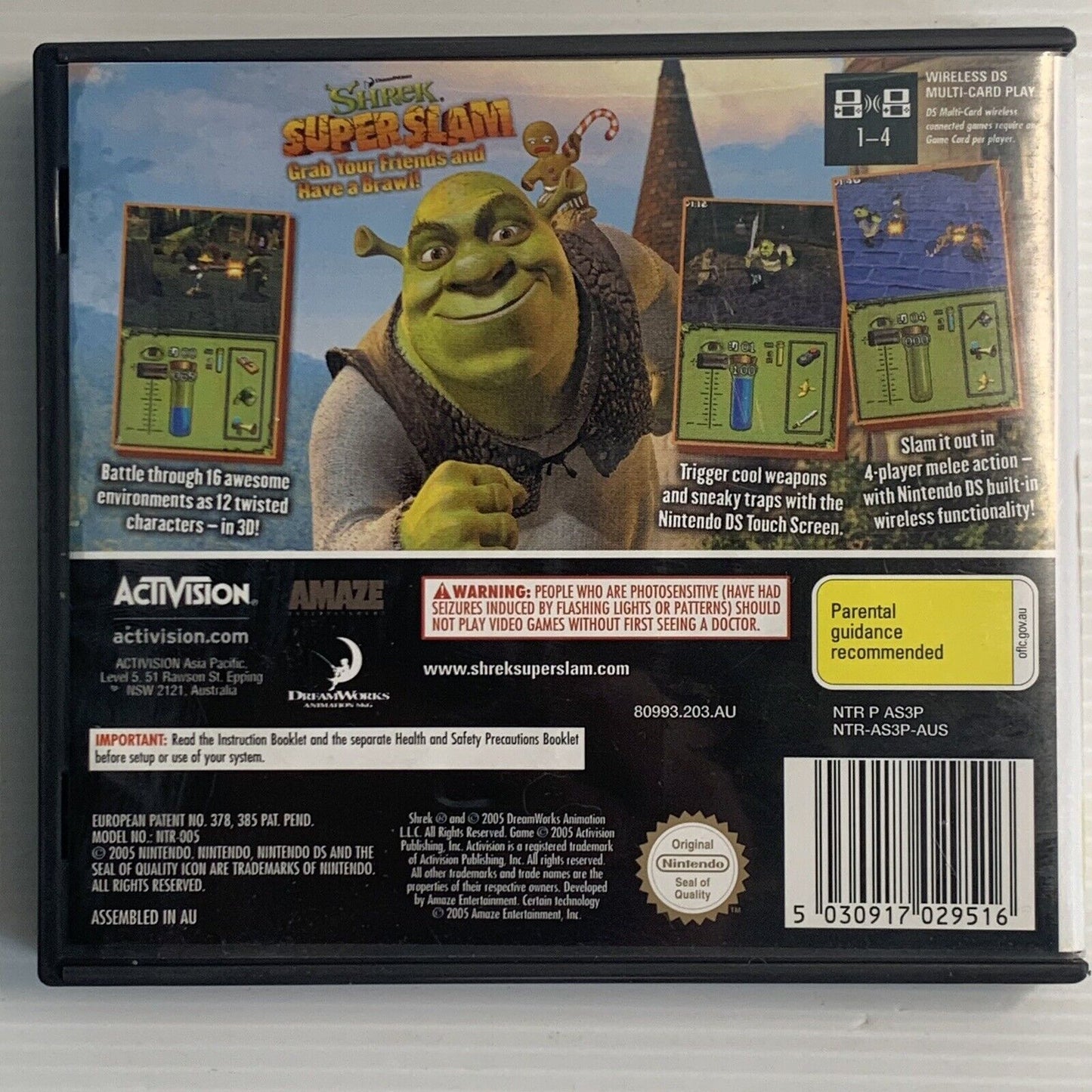 Shrek Super Slam Nintendo DS Game