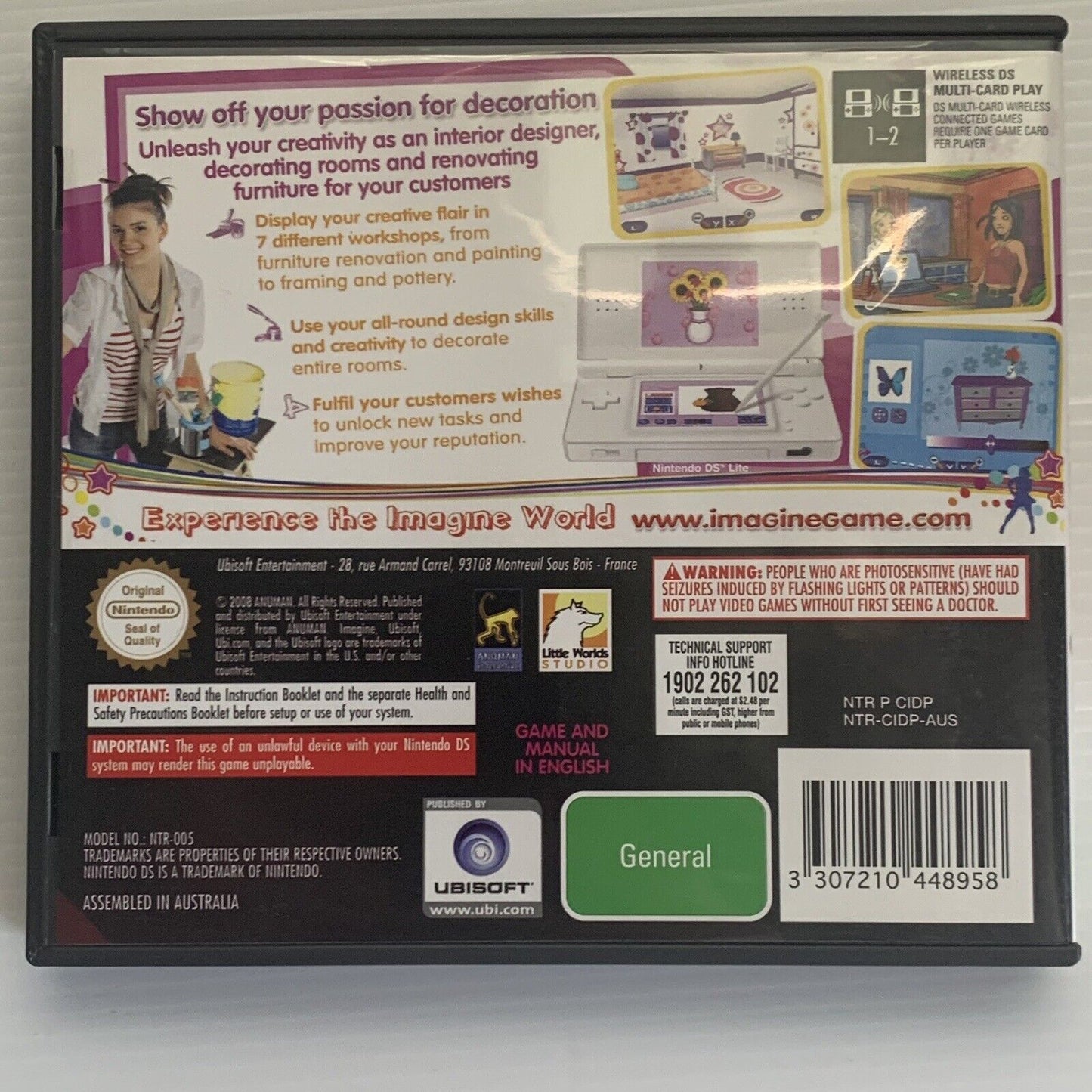 Imagine Interior Designer Nintendo DS Game