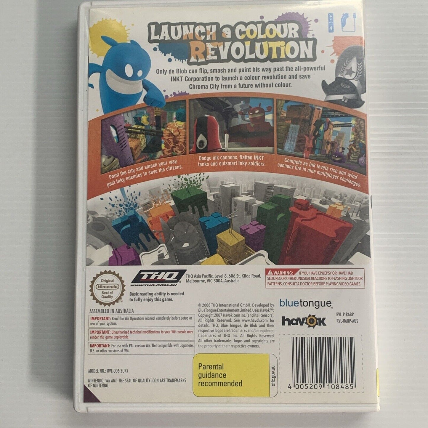 De Blob Nintendo Wii Game