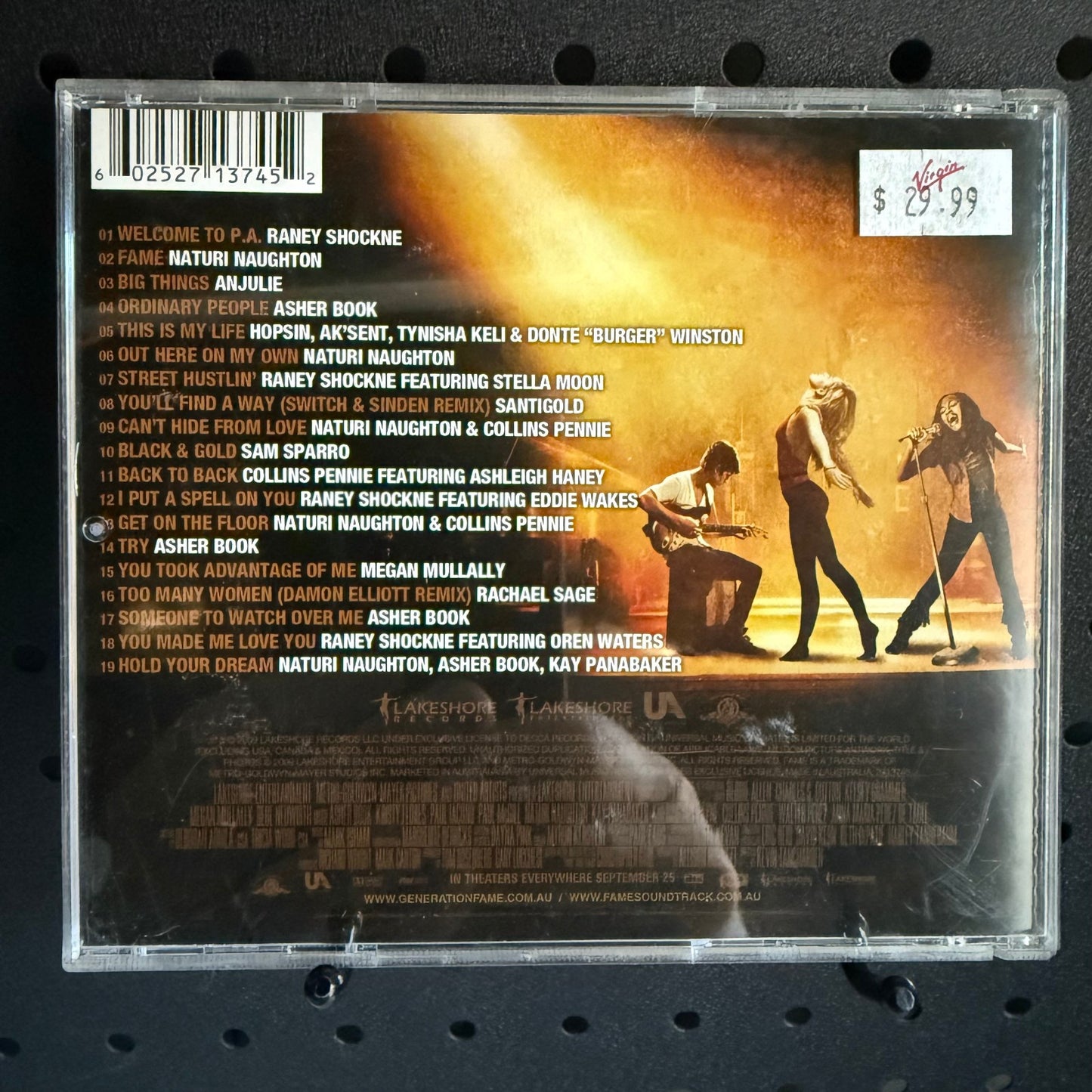 Fame - Original Motion Picture Soundtrack (CD, 2009)