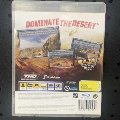 BAJA Edge Of Control PlayStation 3 PS3 Game