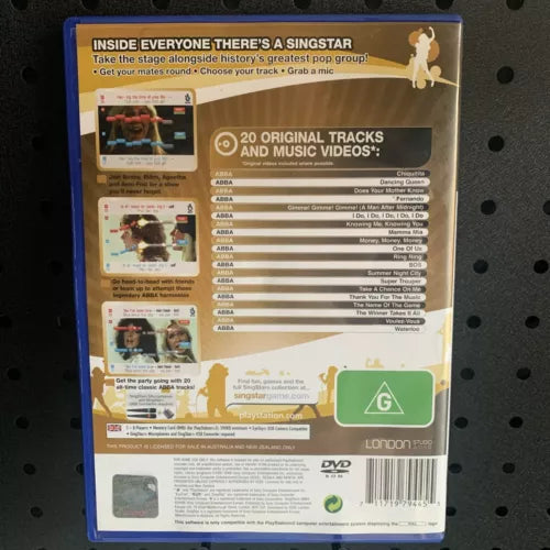 Singstar ABBA Sing Star PlayStation 2 PS2 Game