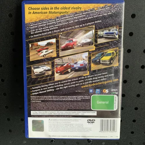 Ford vs Chevy PlayStation 2 PS2 Game