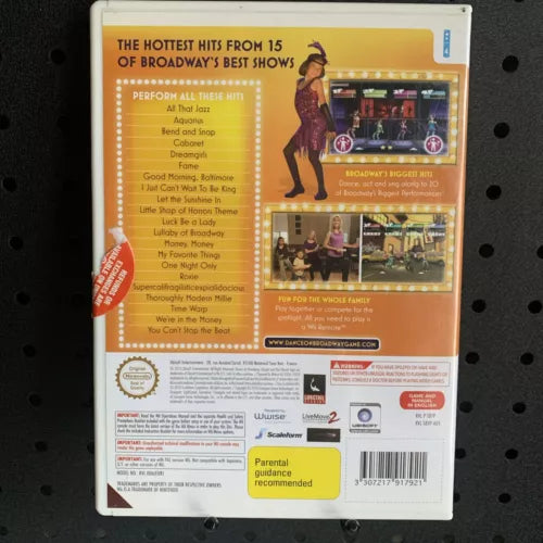 Dance on Broadway Nintendo Wii Game