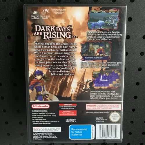 Fire Emblem Path Of Radiance GameCube Game