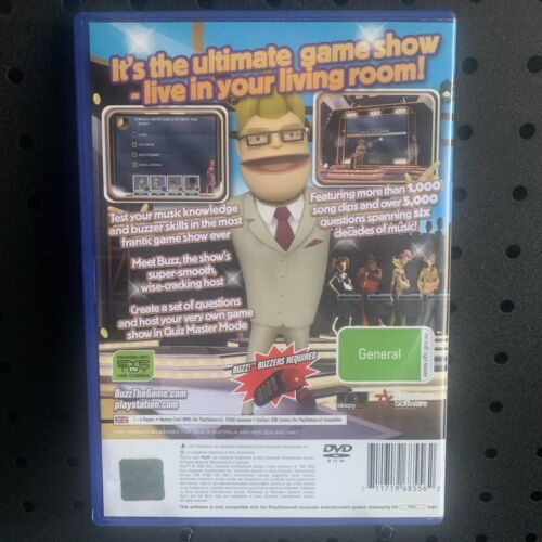 Buzz The Music Quiz PlayStation 2 PS2 Game