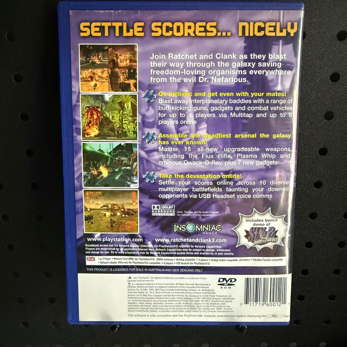 Ratchet And Clank 3 Up Your Arsenal PlayStation 2 PS2 Game