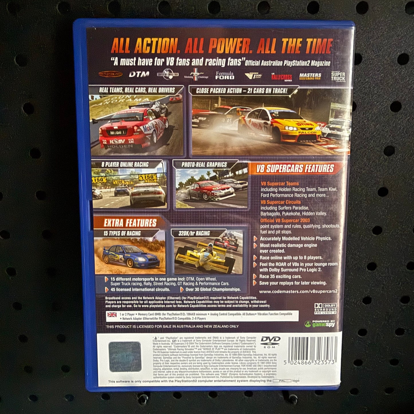 V8 Supercars 2 PlayStation 2 PS2 Game