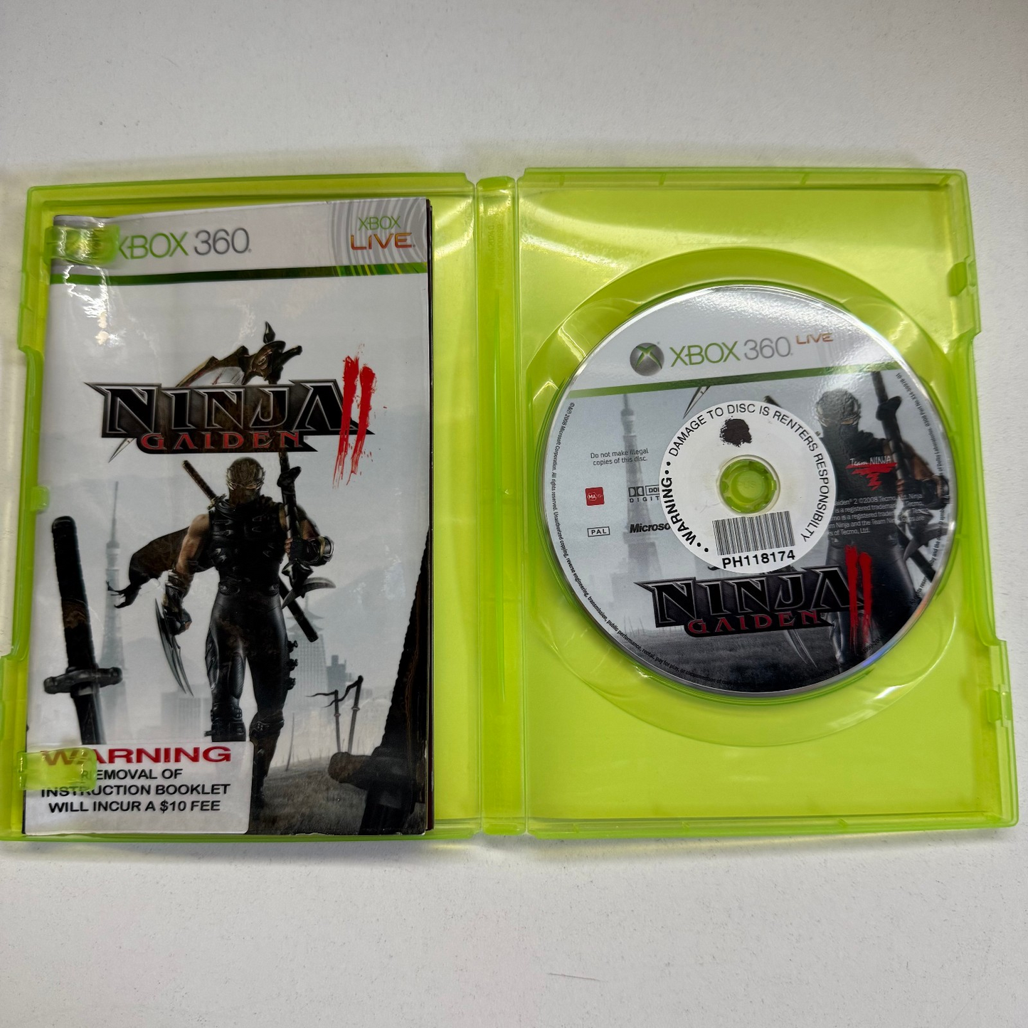 Ninja Gaiden 2 Xbox 360 Game