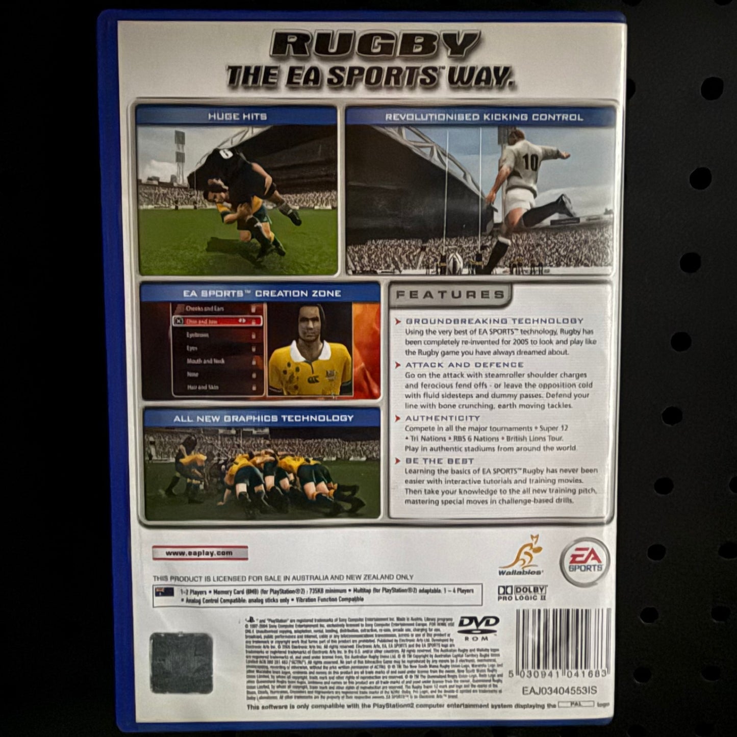 EA Sports Rugby 2005 PlayStation 2 PS2 Game