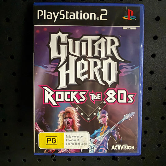 Guitar Hero Rocks the 80s PlayStation 2 PS2 Game