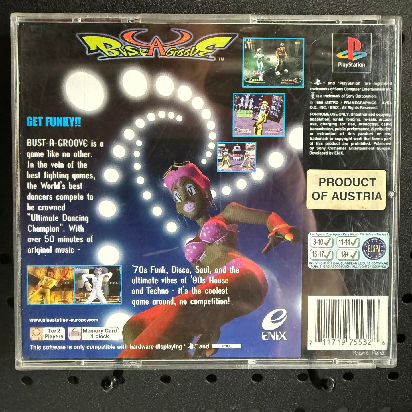 Bust A Groove PlayStation 1 PS1 Game