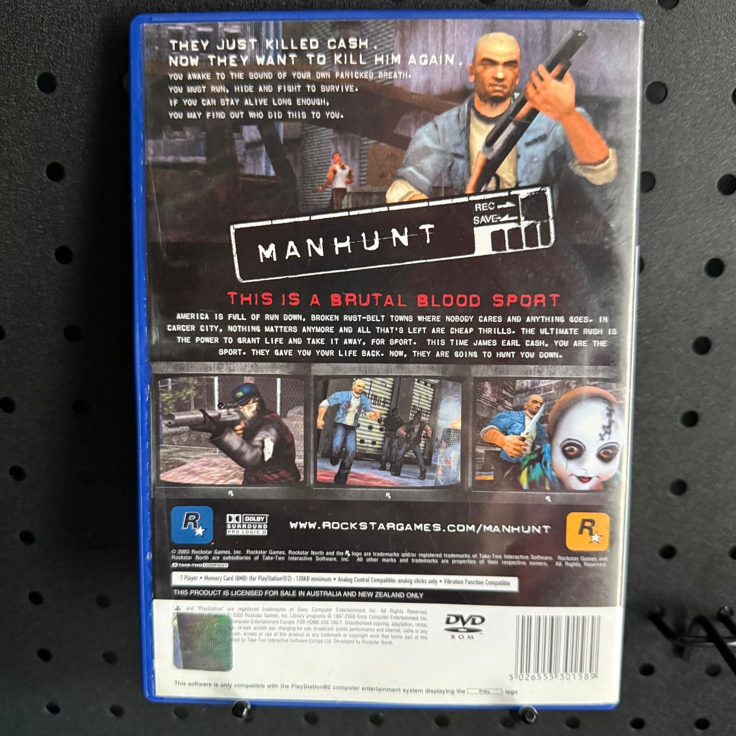 Manhunt PS2 PlayStation 2 Game