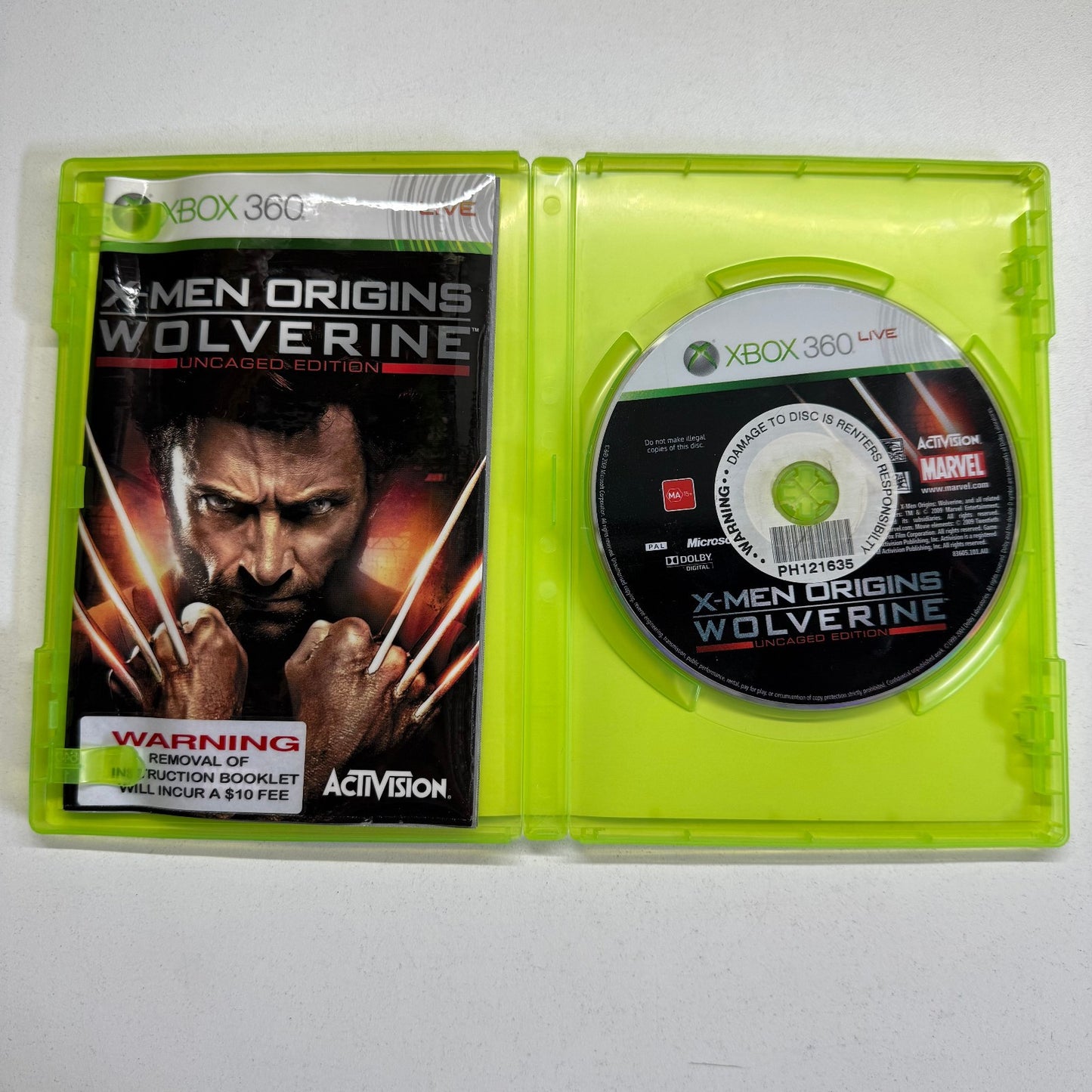 X-men Origins Wolverine Uncaged Edition Xbox 360 Game