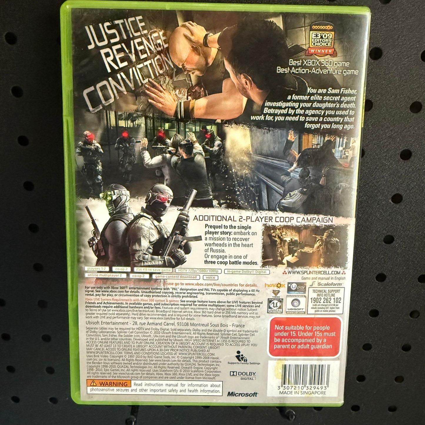 Tom Clancy’s Splinter Cell Conviction Xbox 360 Game