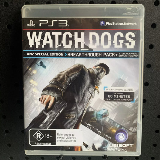 Watch Dogs ANZ Special Edition PlayStation 3 PS3 Game