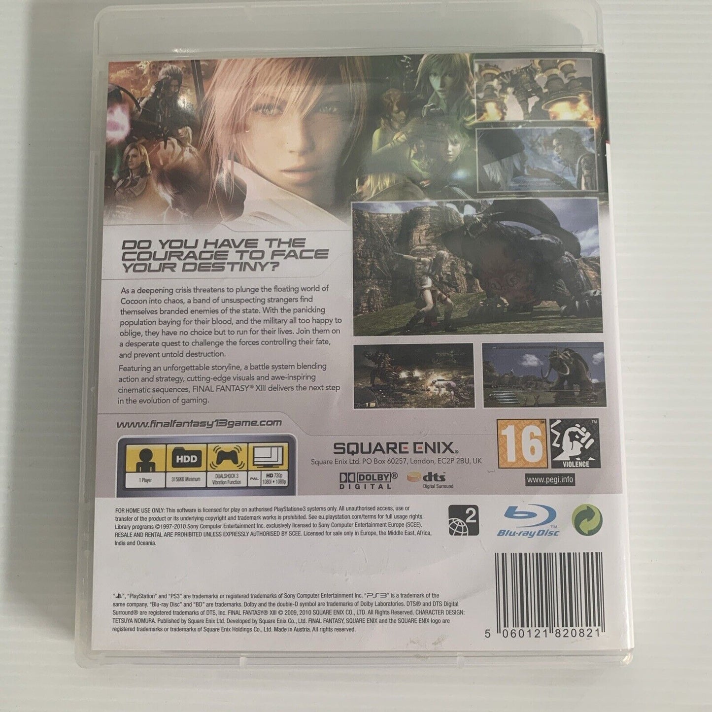 Final Fantasy XIII 13 PlayStation 3 PS3 Game (R2)