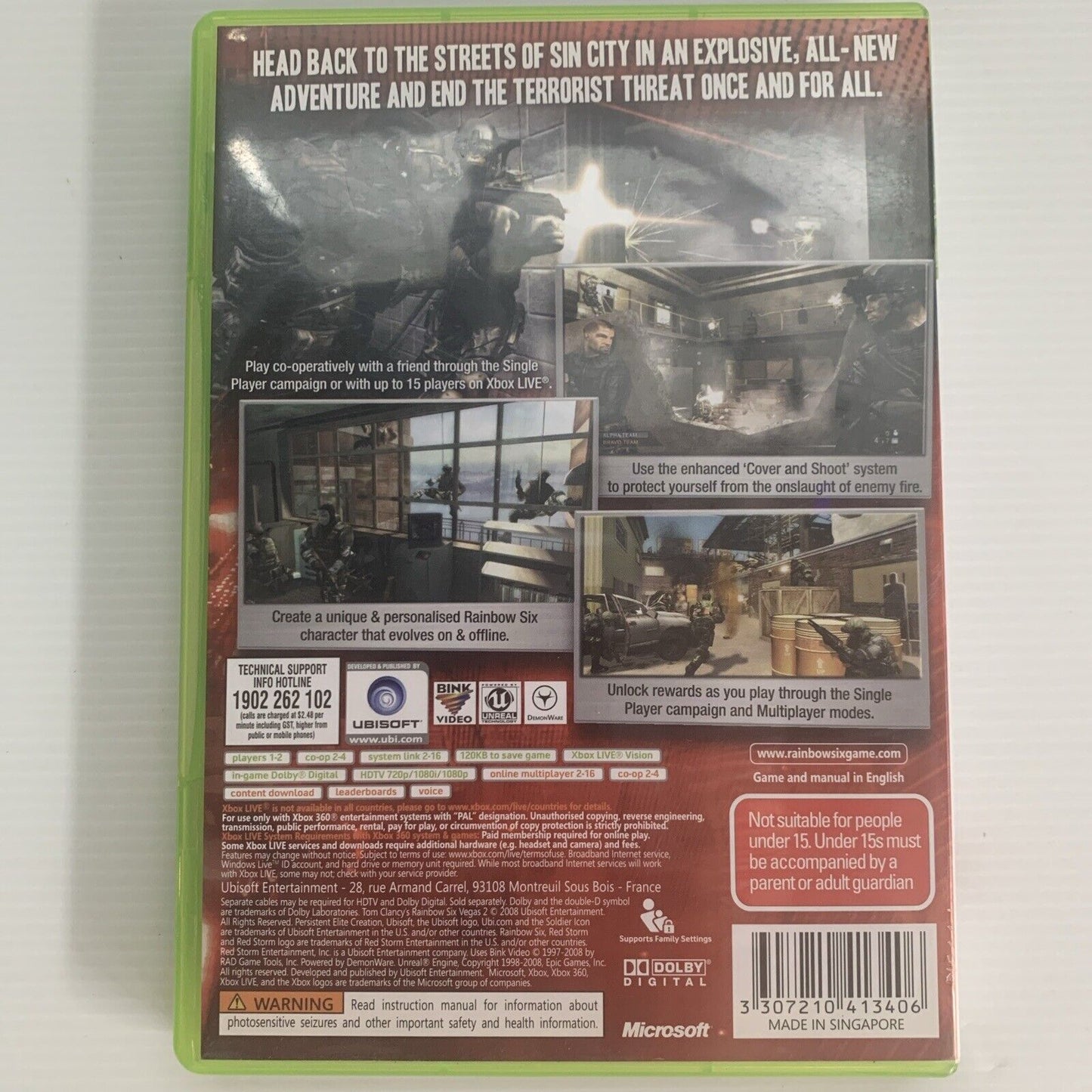 Tom Clancy's Rainbow Six Vegas 2 Xbox 360 Game