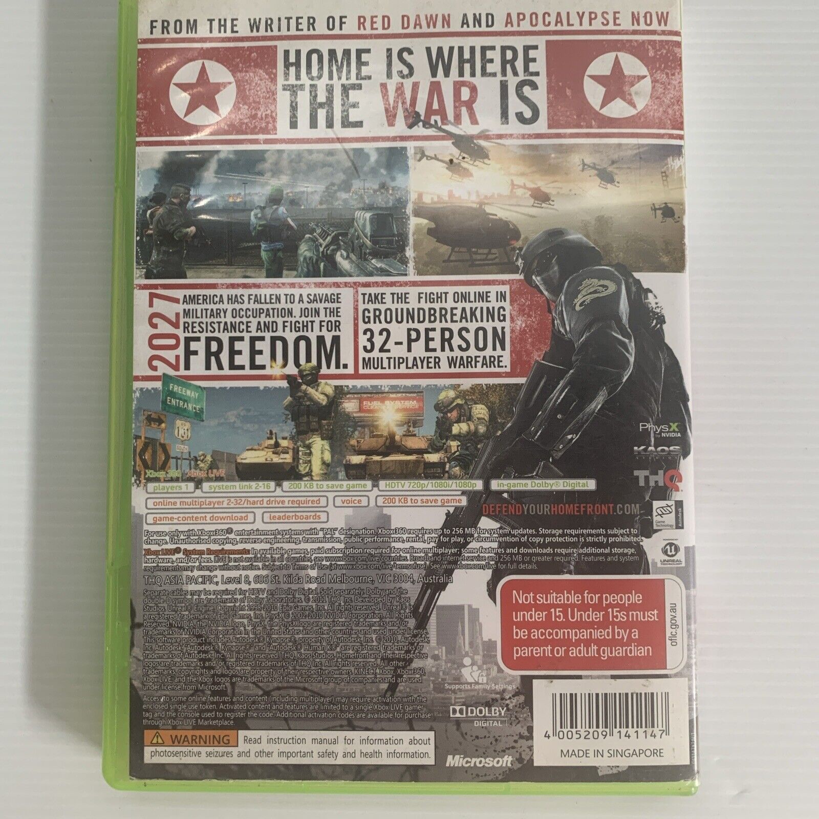 Homefront Xbox 360 Game Retro Mick