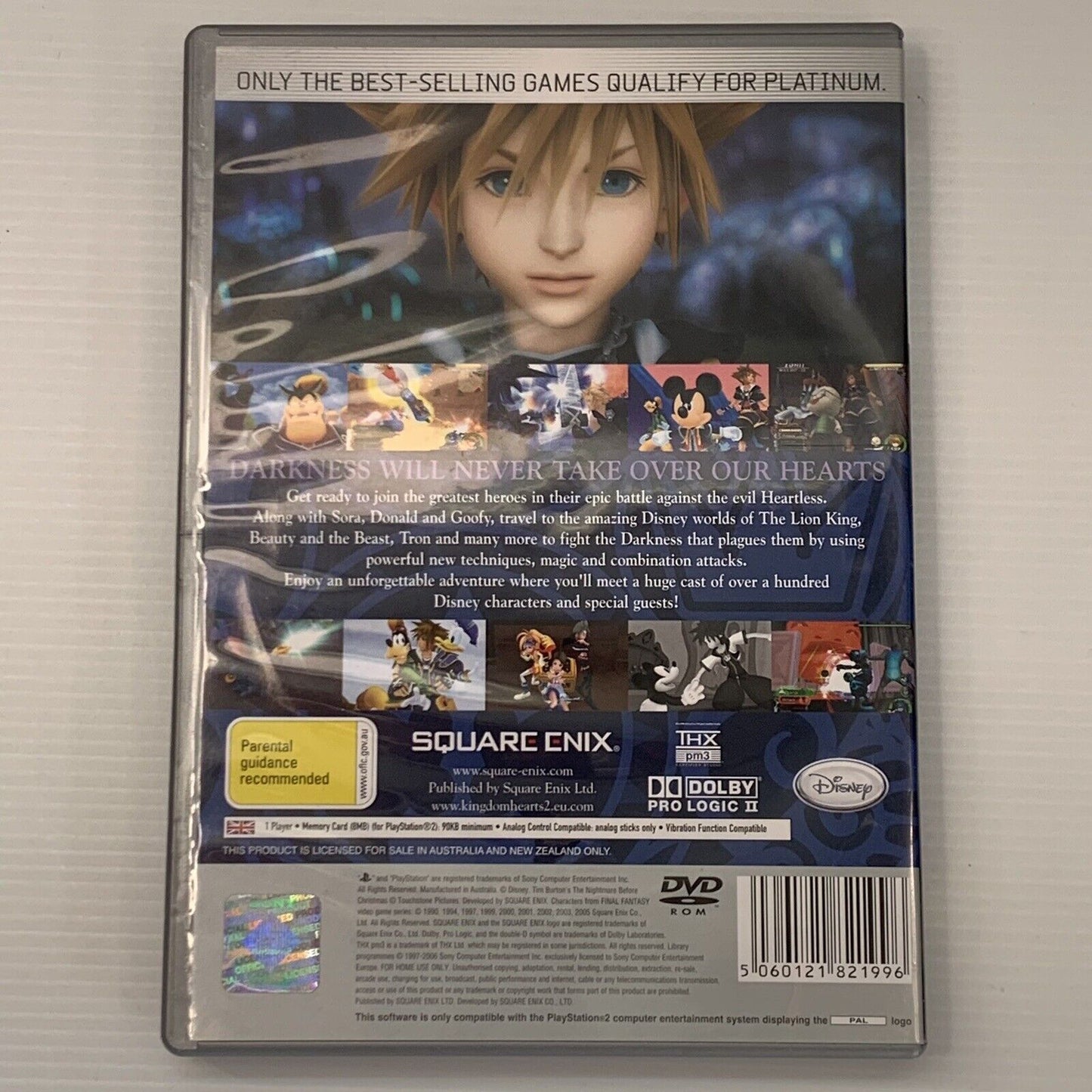 Kingdom Hearts II 2 PlayStation 2 PS2 Game Platinum