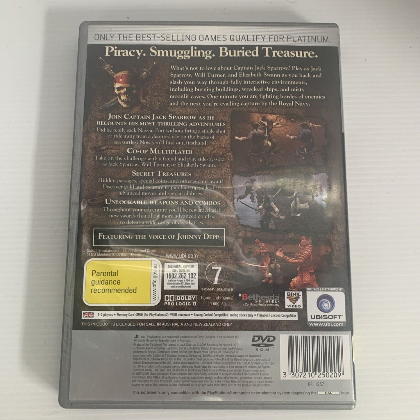 Pirates of the Caribbean Legend of Jack Sparrow PlayStation 2 PS2 Game