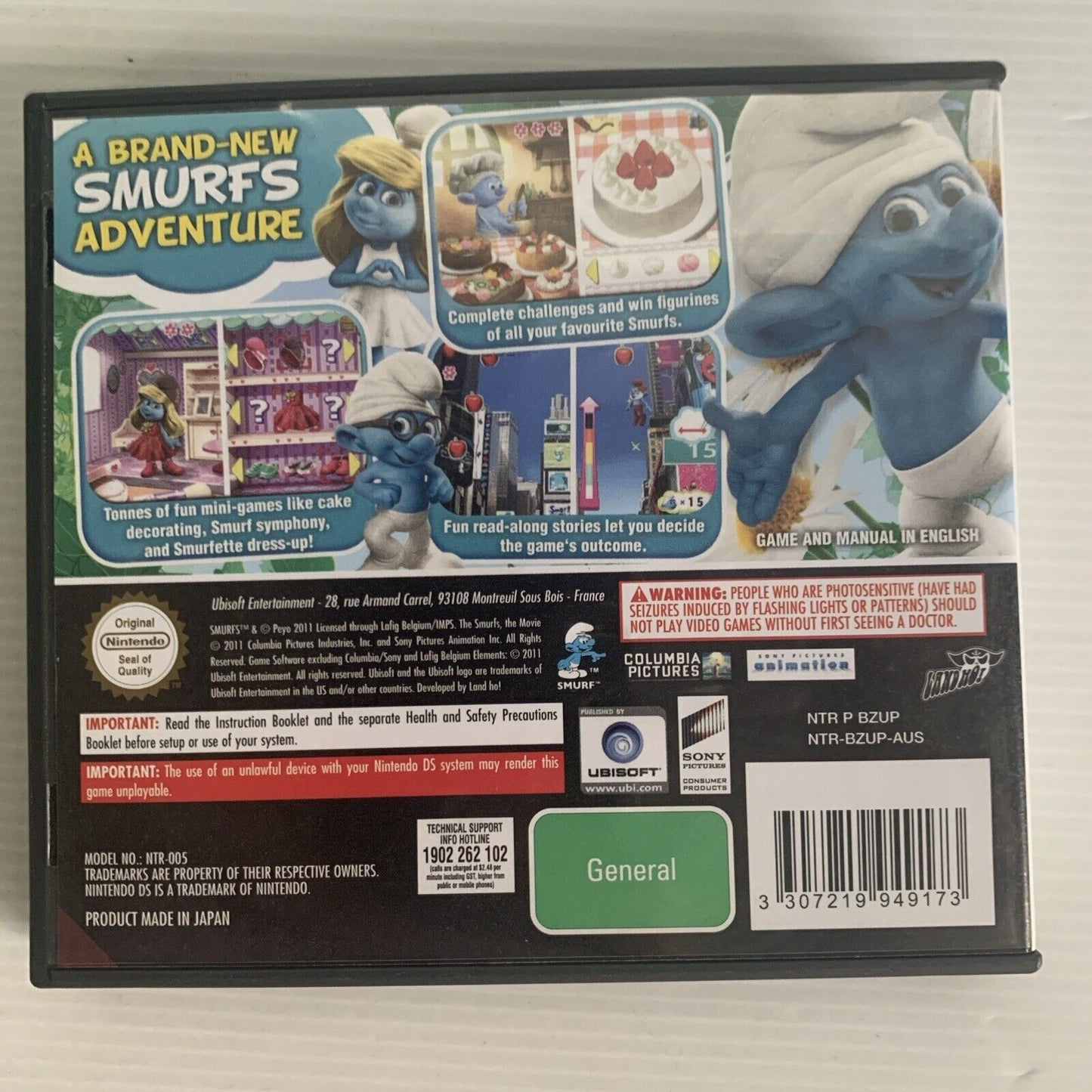 The Smurfs Nintendo DS Game