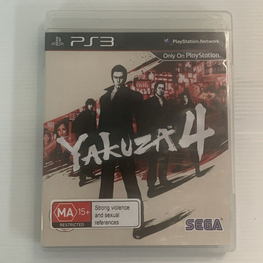 Yakuza 4 PlayStation 3 PS3 Game