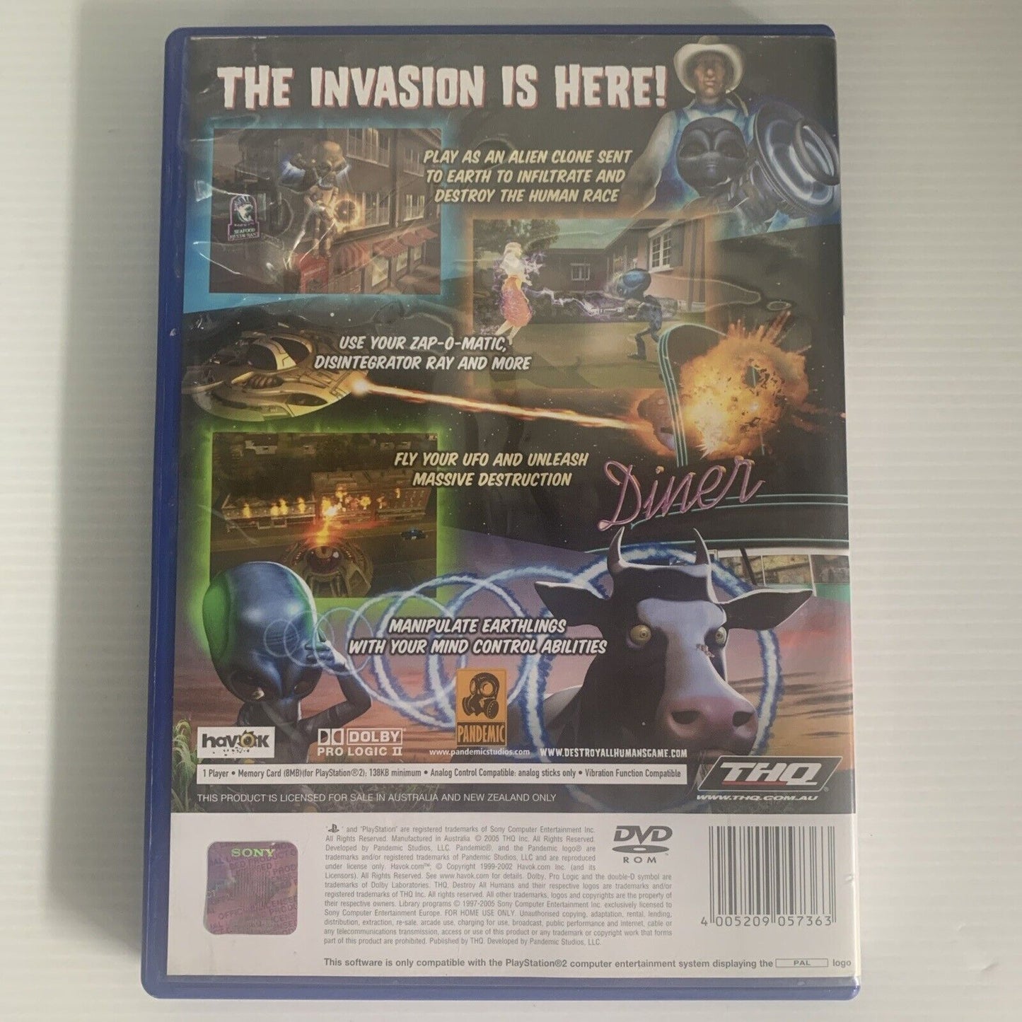 Destroy All Humans PlayStation 2 PS2 Game