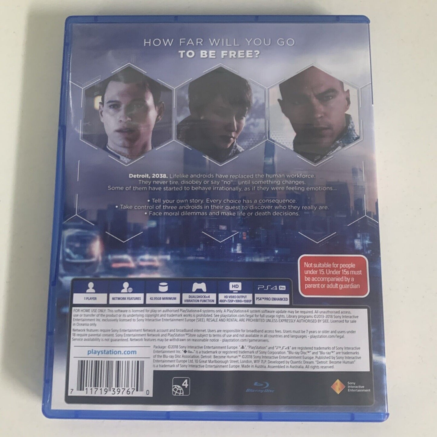Detroit Become Human PlayStation 4 PS4 Game