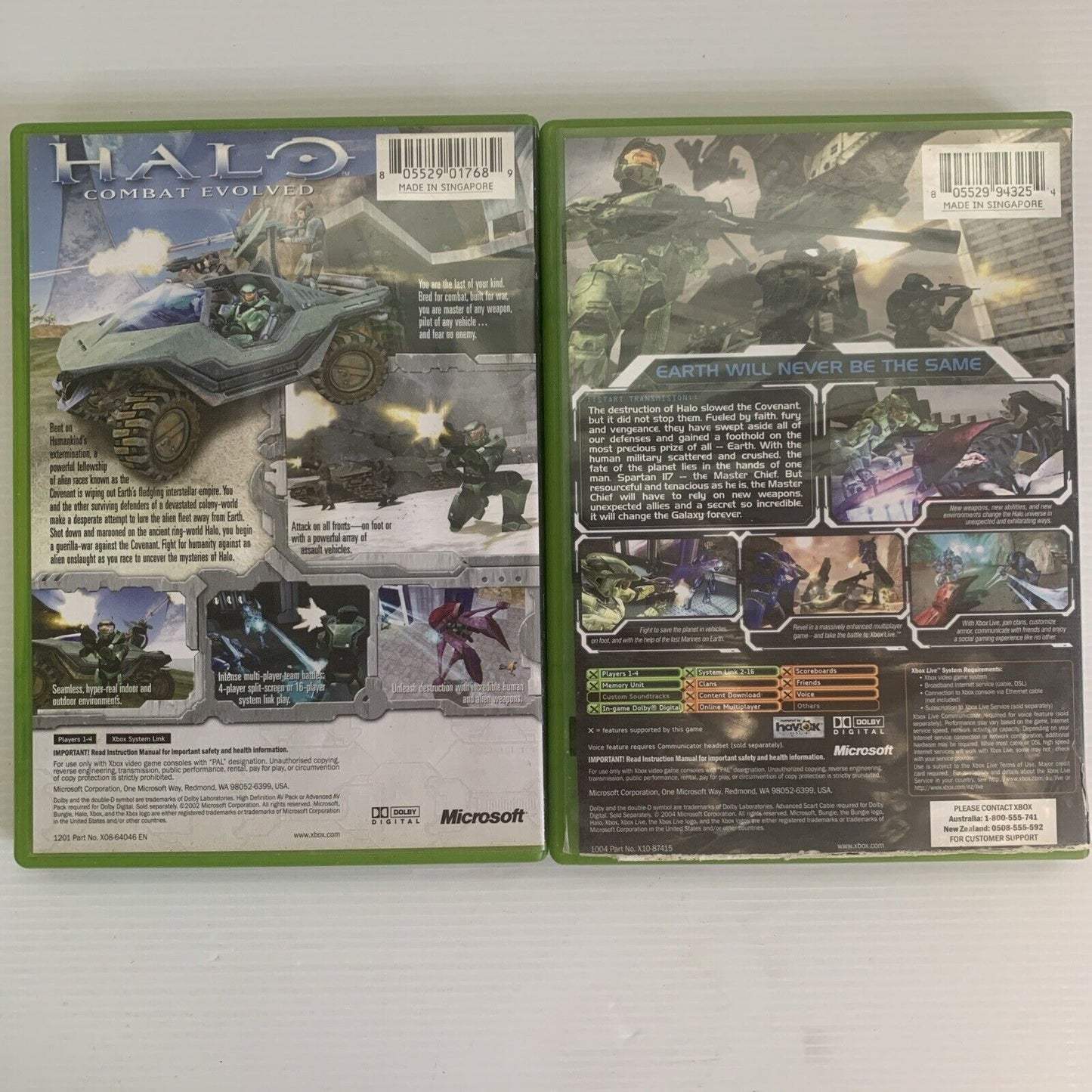 Halo: Combat Evolved + Halo: 2 Xbox Original Game PAL Bundle