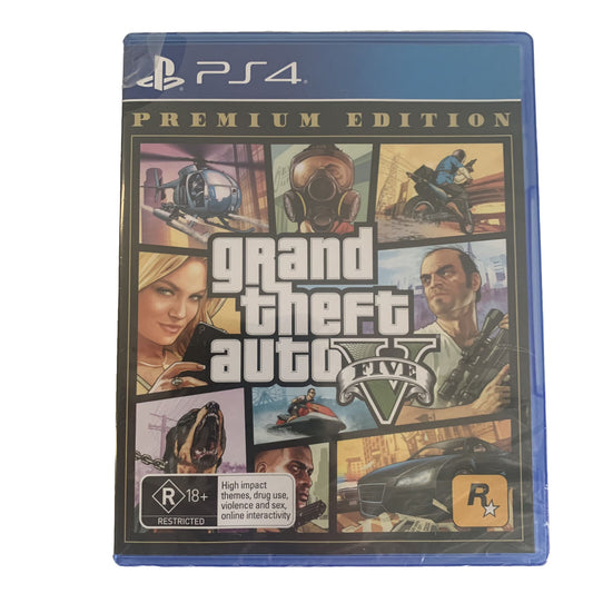 Grand Theft Auto V 5 PREMIUM EDITION Game PlayStation 4 PS4 NEW