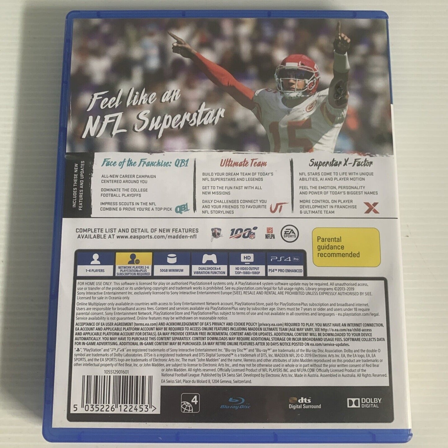 Madden NFL 20 PlayStation 4 PS4 Game