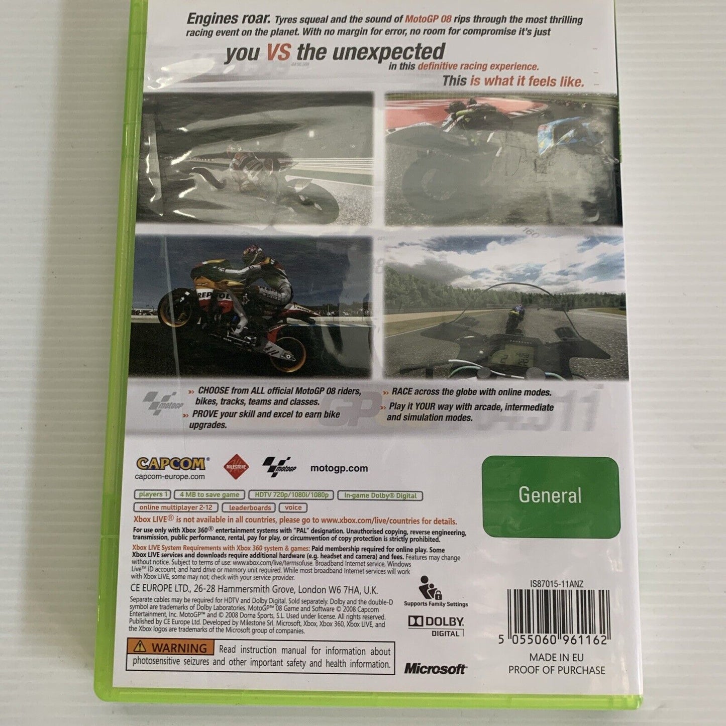 MotoGP 08 Xbox 360 Game