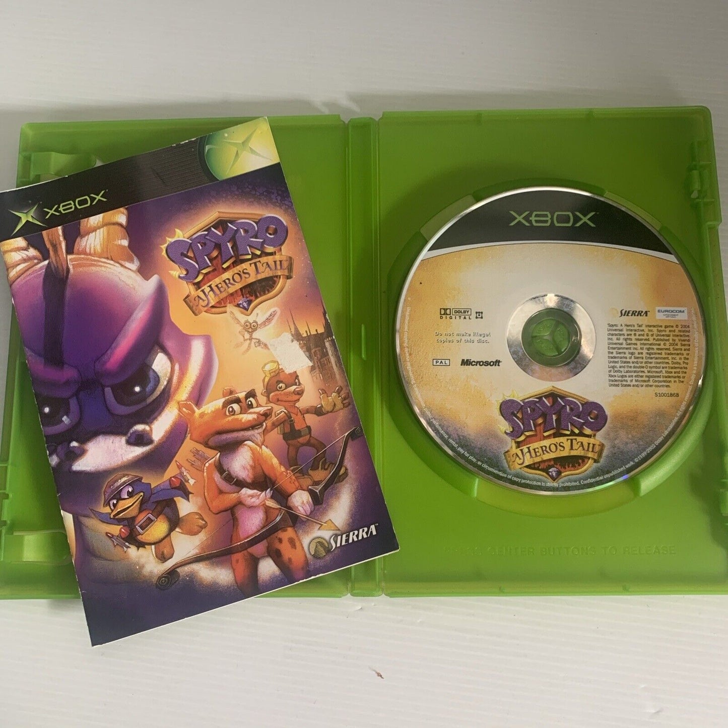 Spyro A Hero’s Tail Xbox Original Game