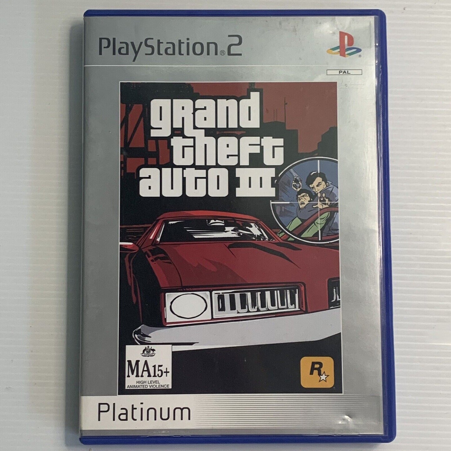 GTA 3 Grand Theft Auto III PlayStation 2 PS2 Platinum Game