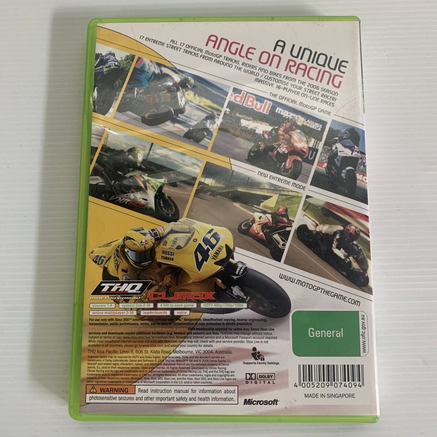 MotoGP 06 Xbox 360 Game