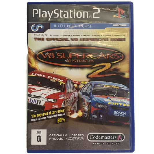 V8 Supercars Australia 2 PlayStation 2 PS2 Game