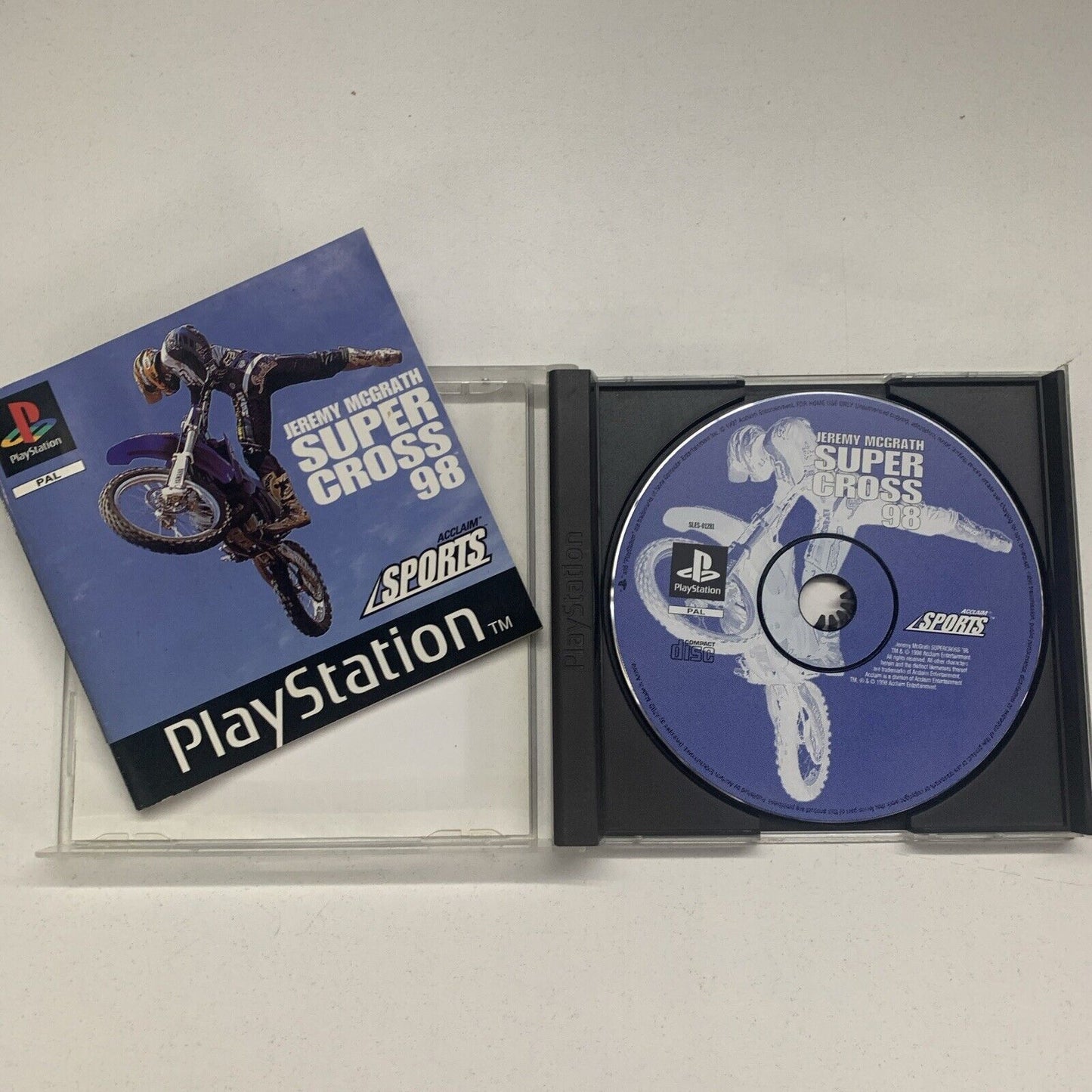 Jeremy McGrath Super Cross 98 PlayStation One PS1 Game