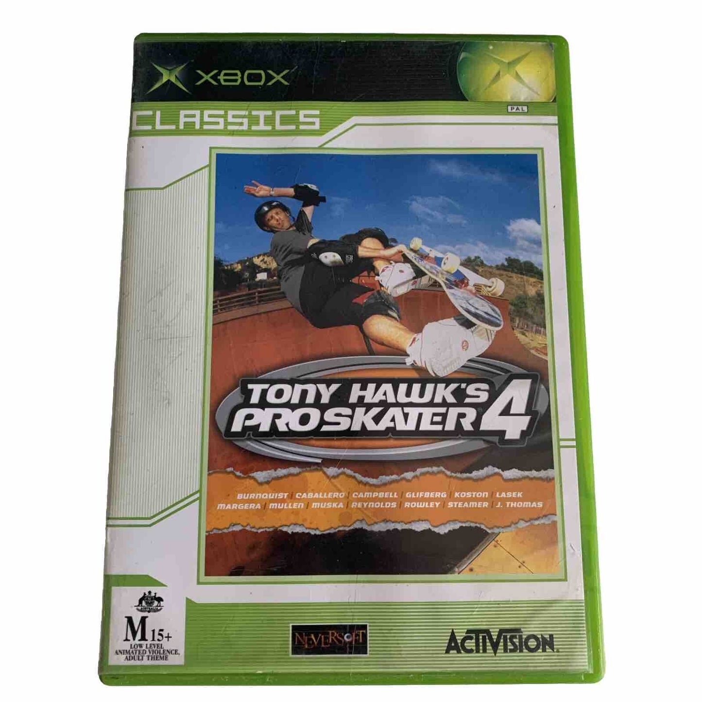 Tony Hawk Pro Skater 4 Xbox Original Game