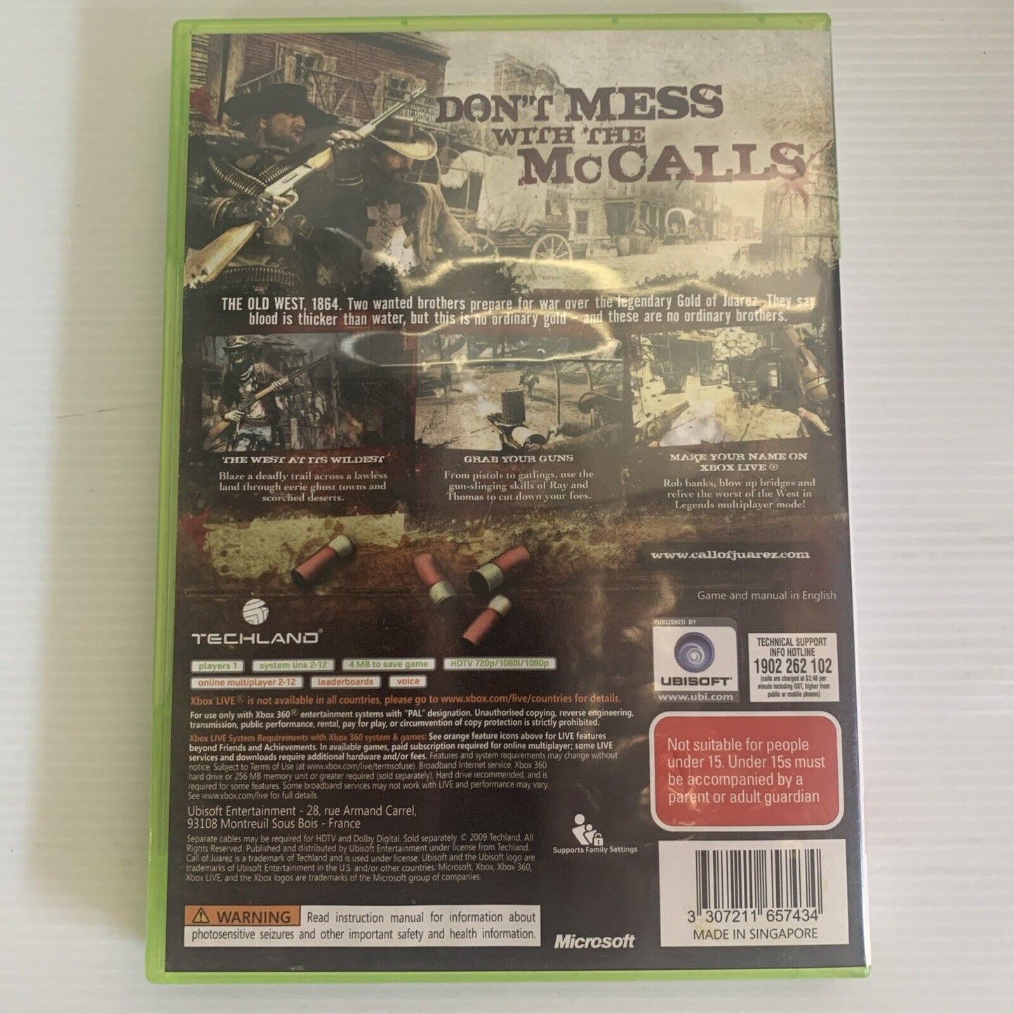 Call of Juarez Bound in Blood Xbox 360 Game