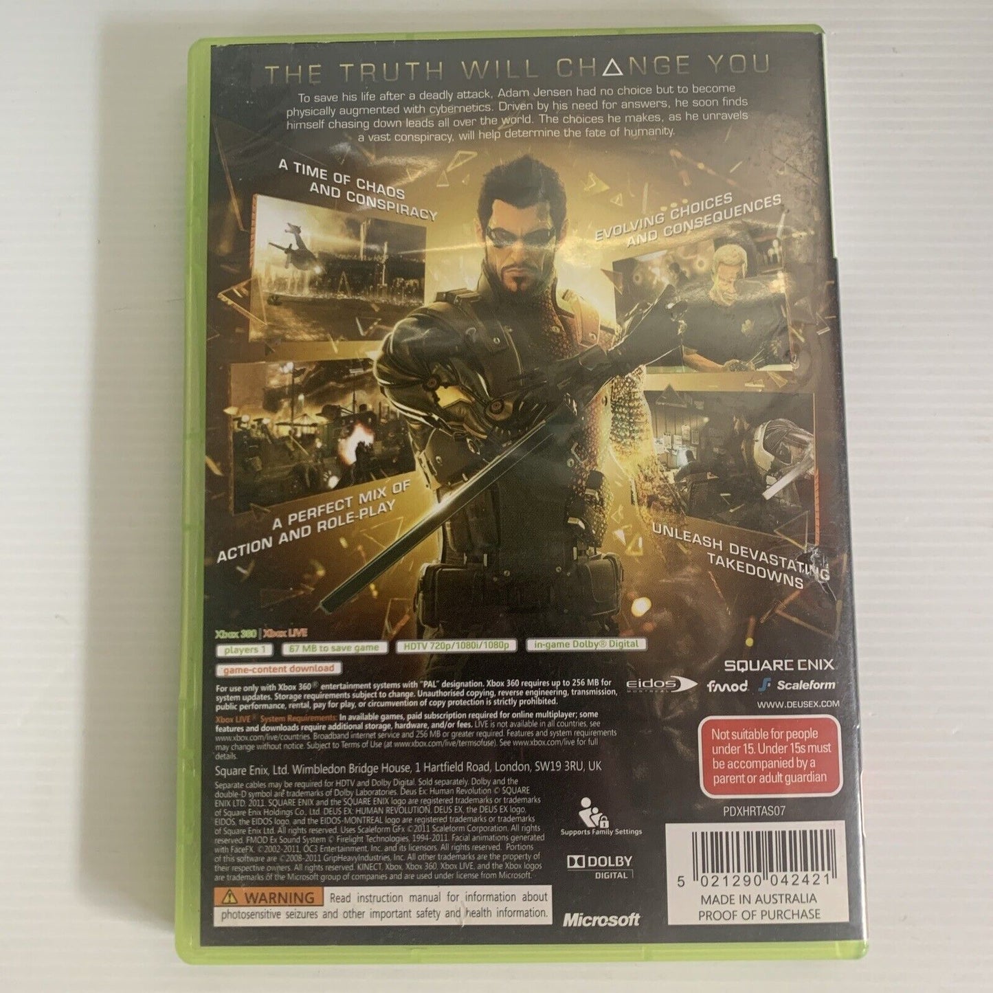 Deus Ex Human Revolution Xbox 360 Game