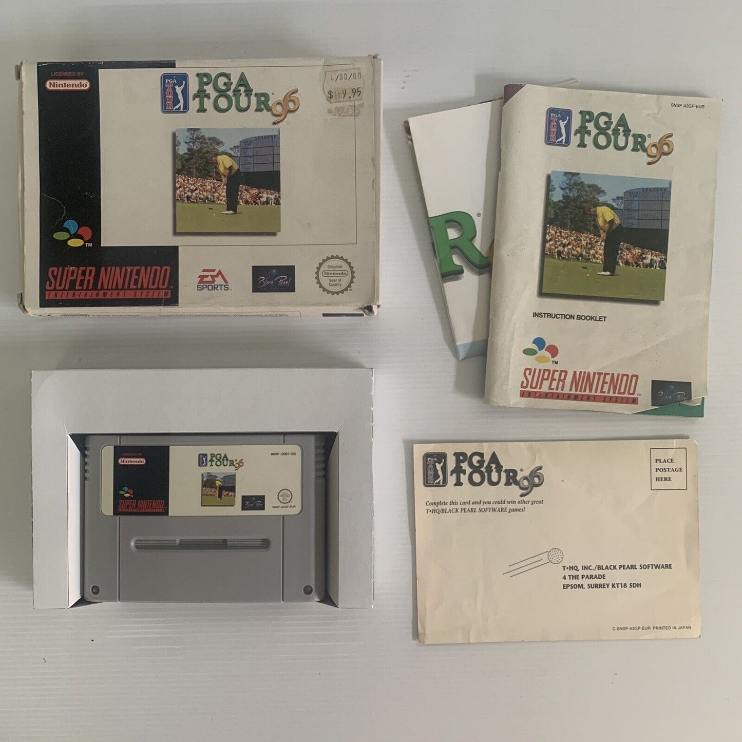 PGA Tour 96 Nintendo SNES CIB